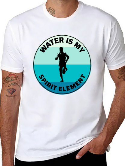 Water Is My Spirit Element T-Shirt - Runners Tee