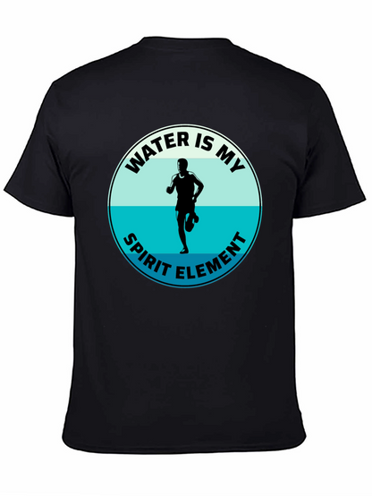 Water Is My Spirit Element T-Shirt - Runners Tee