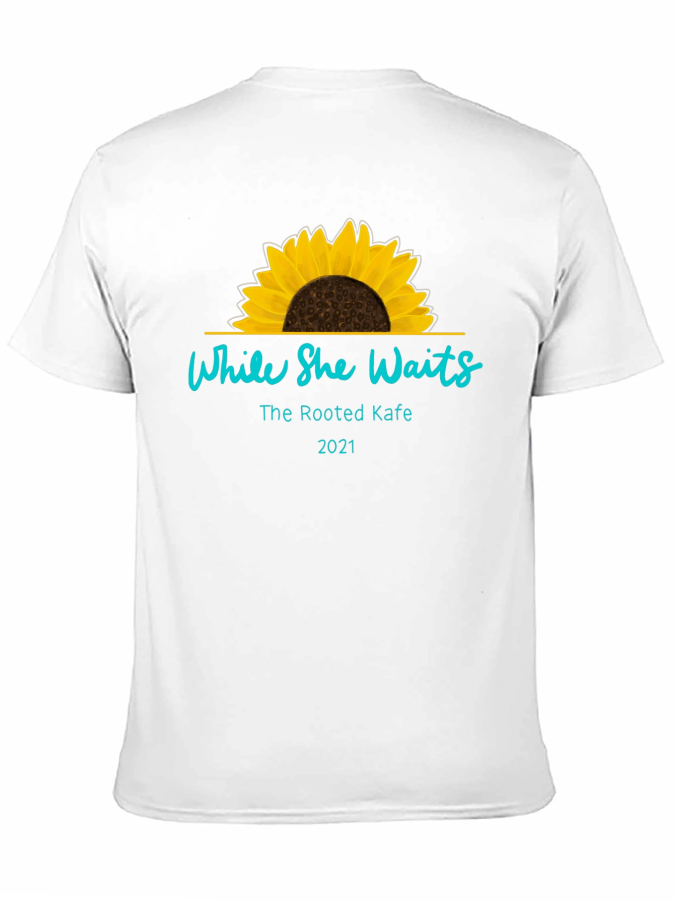 While She Waits Sunflower T-Shirt