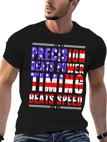 Precision Beats Power Graphic Tee