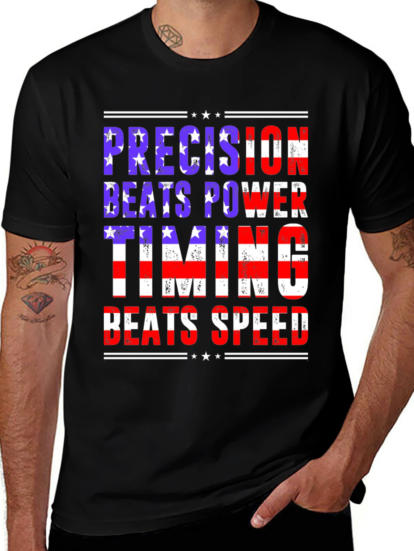 Precision Beats Power Graphic Tee