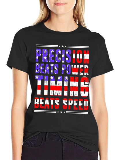 Precision Beats Power Graphic Tee