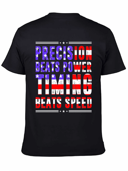 Precision Beats Power Graphic Tee