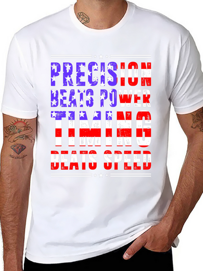 Precision Beats Power Graphic Tee