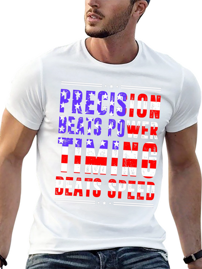 Precision Beats Power Graphic Tee