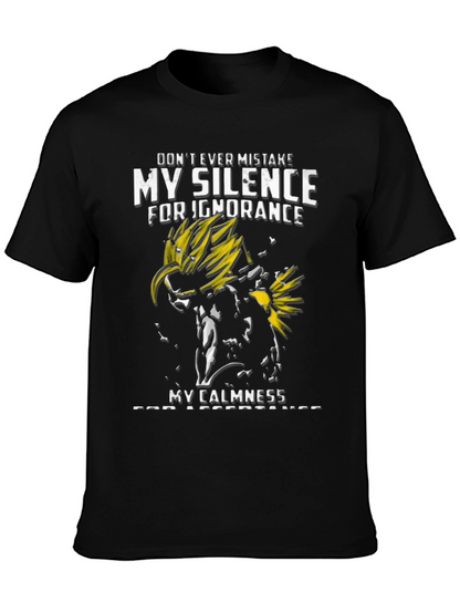 My Silence T-Shirt - Dragon Ball Z Inspired Design