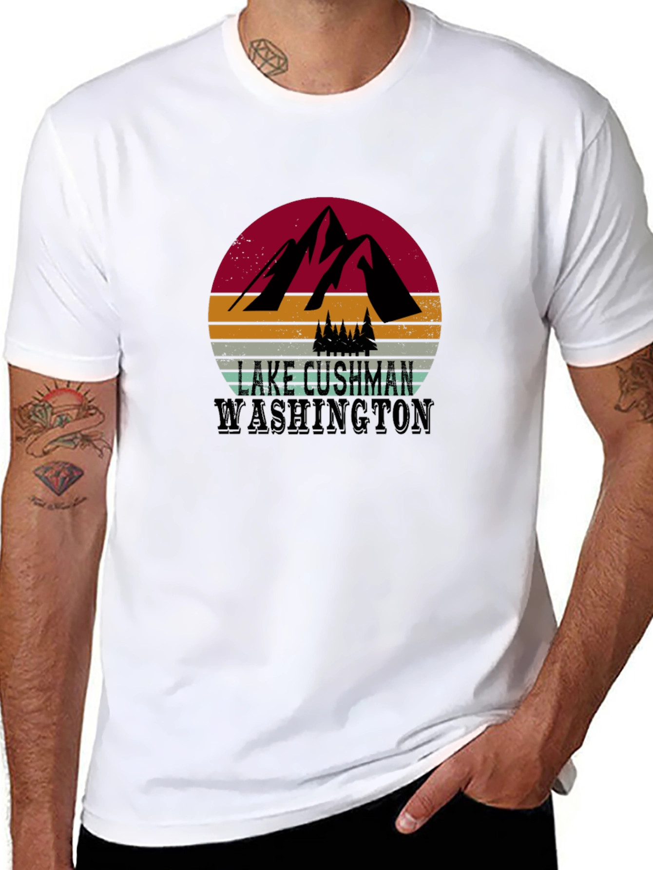 Lake Cushman Washington Graphic Tee