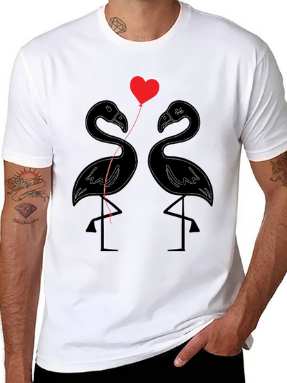 Flamingo Love T-Shirt - Cute Graphic Tee