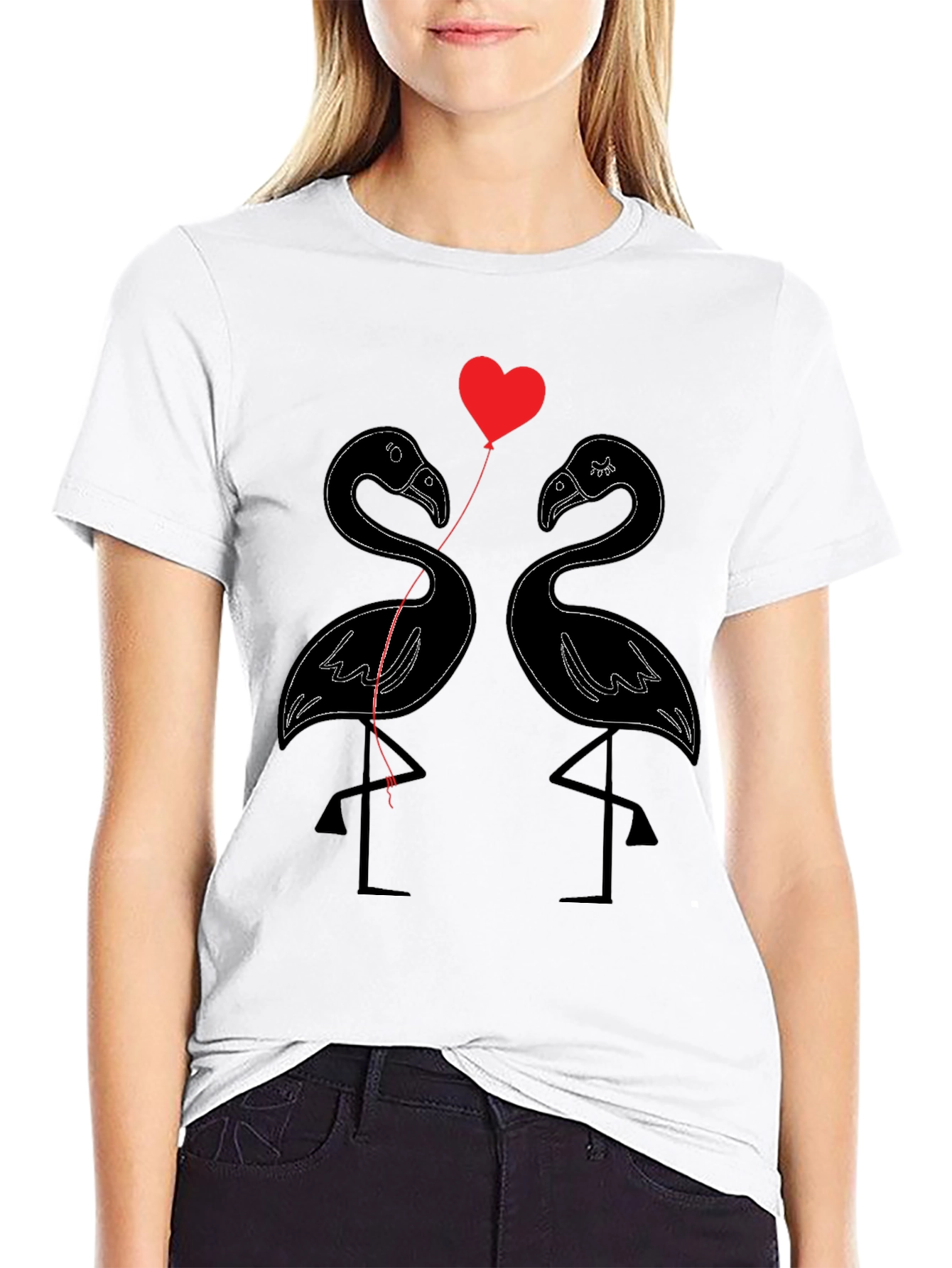 Flamingo Love T-Shirt - Cute Graphic Tee