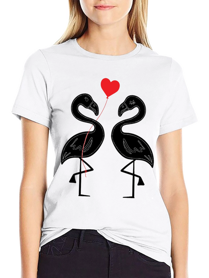 Flamingo Love T-Shirt - Cute Graphic Tee