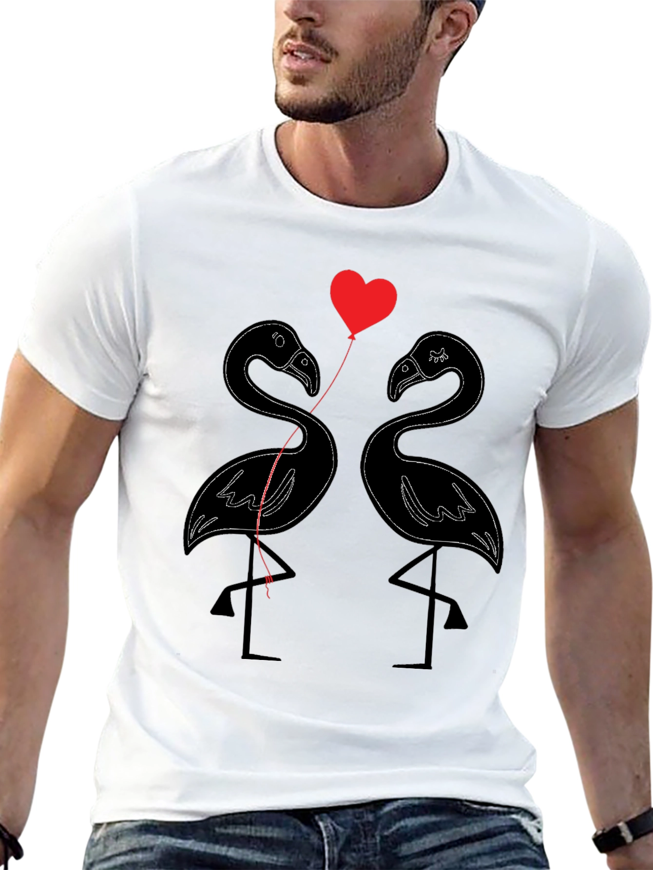 Flamingo Love T-Shirt - Cute Graphic Tee