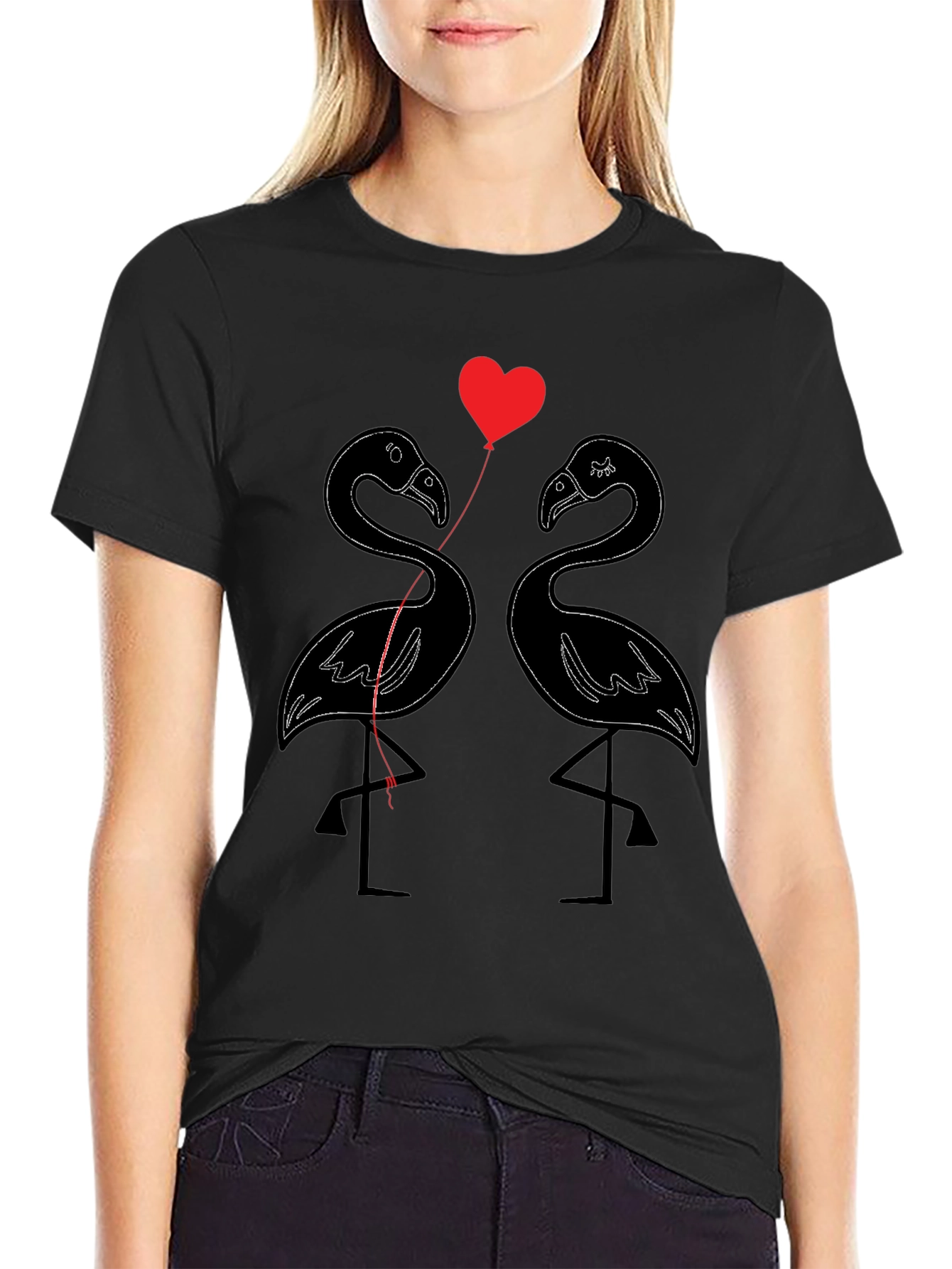 Flamingo Love T-Shirt - Cute Graphic Tee