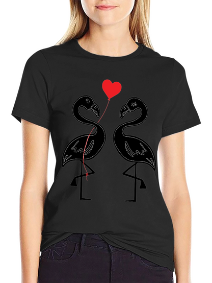 Flamingo Love T-Shirt - Cute Graphic Tee
