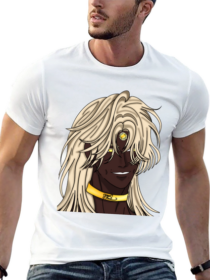 Anime Character Graphic Tee - Black