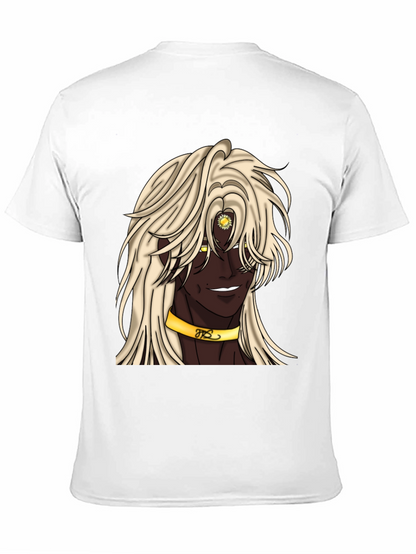 Anime Character Graphic Tee - Black