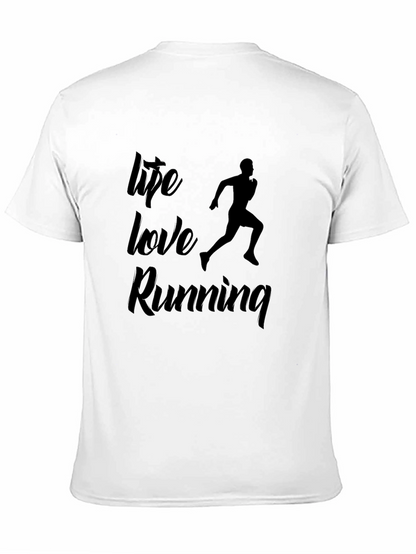 Life Love Running Black Graphic Tee