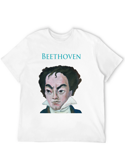 Beethoven Portrait Graphic Tee - Classic Musician T-Shirt