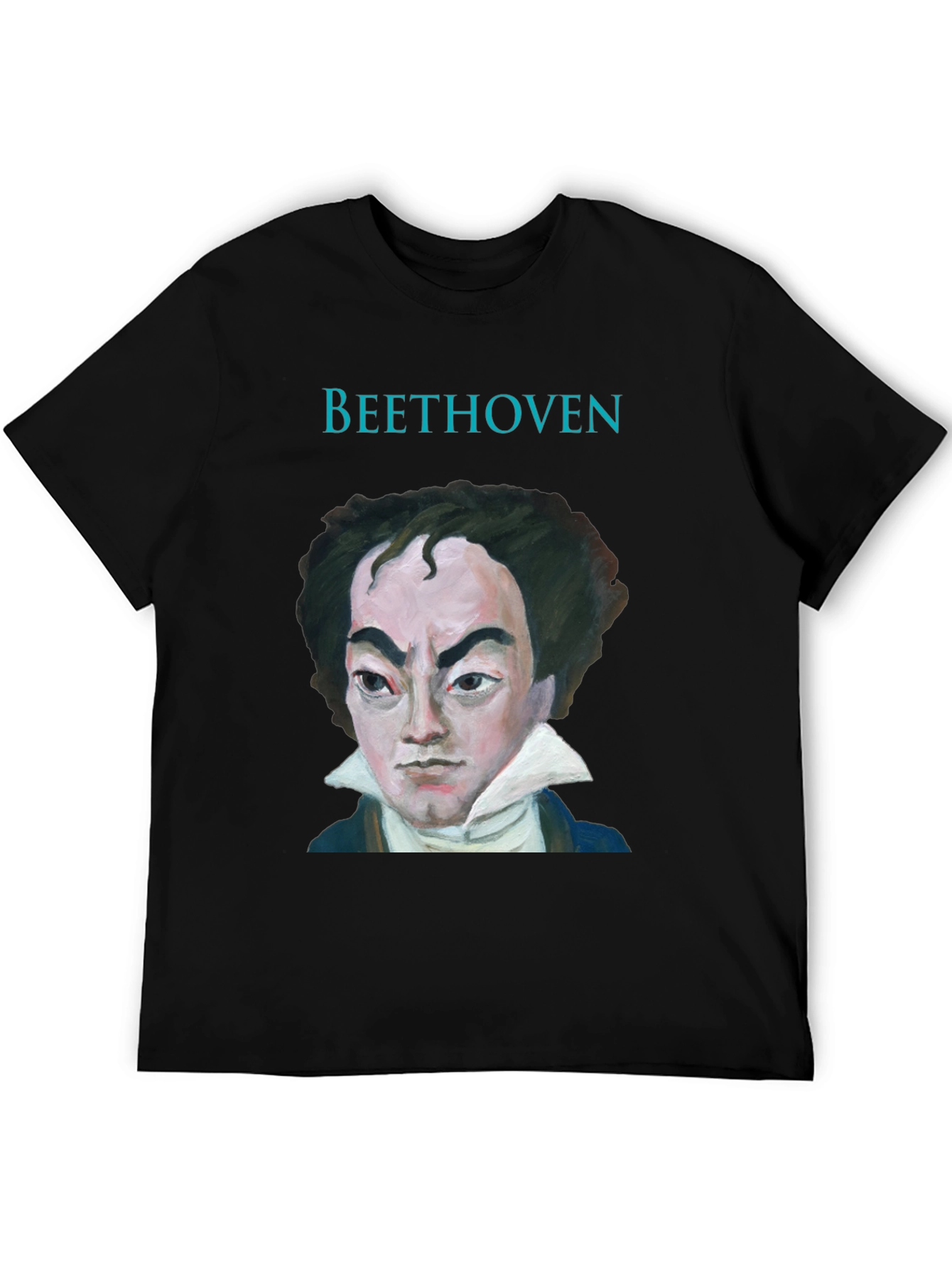 Beethoven Portrait Graphic Tee - Classic Musician T-Shirt