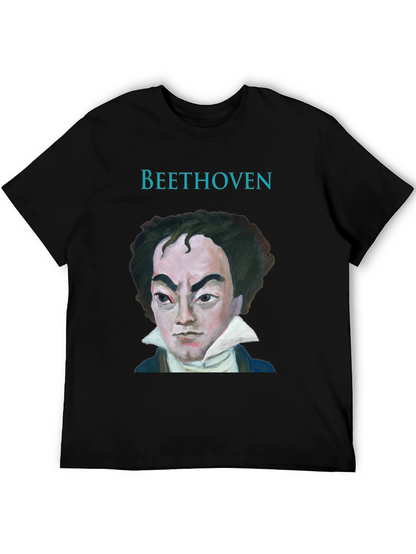 Beethoven Portrait Graphic Tee - Classic Musician T-Shirt