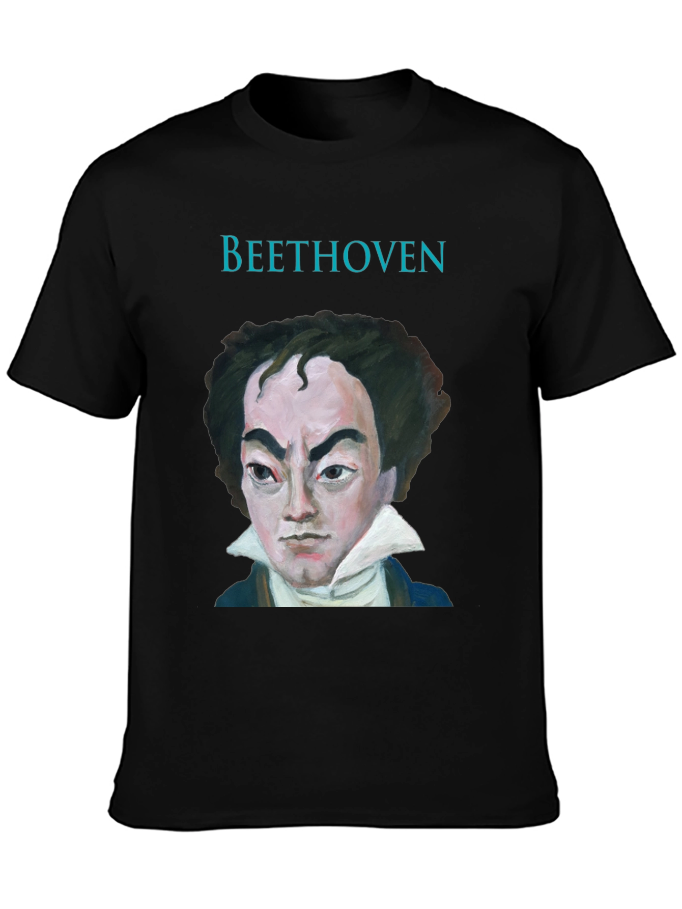 Beethoven Portrait Graphic Tee - Classic Musician T-Shirt
