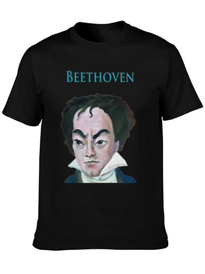 Beethoven Portrait Graphic Tee - Classic Musician T-Shirt