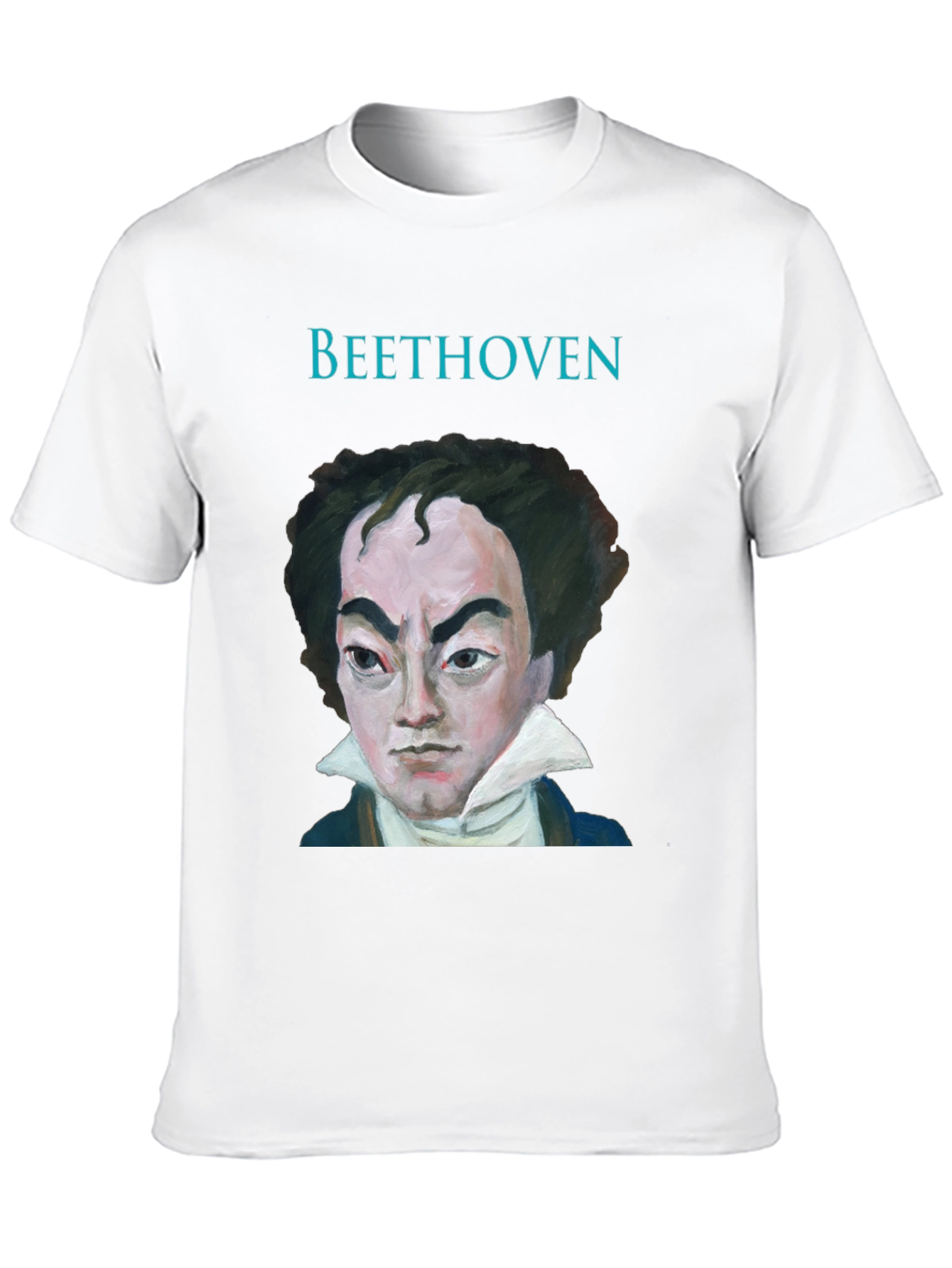 Beethoven Portrait Graphic Tee - Classic Musician T-Shirt