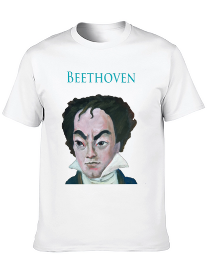Beethoven Portrait Graphic Tee - Classic Musician T-Shirt