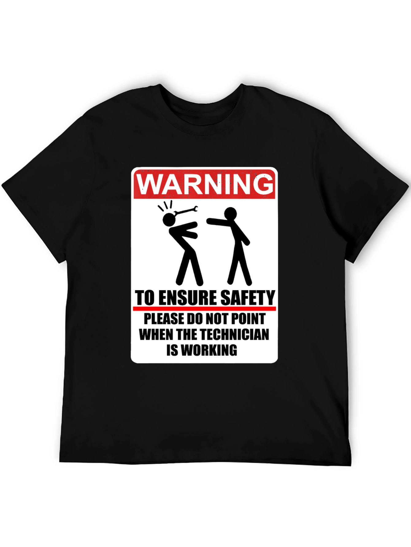 Warning Technician Work Safety T-Shirt