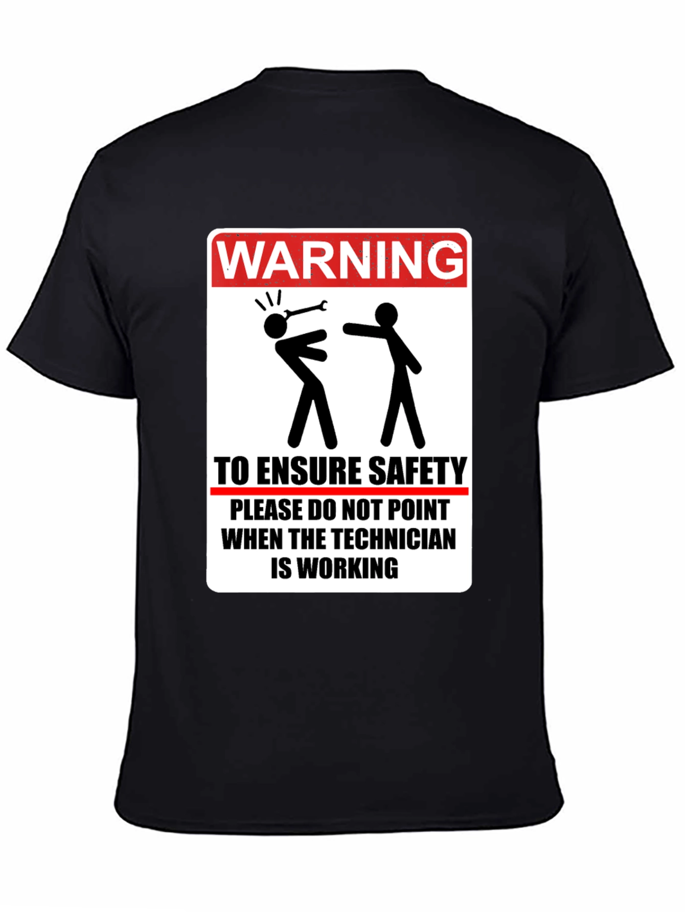 Warning Technician Work Safety T-Shirt