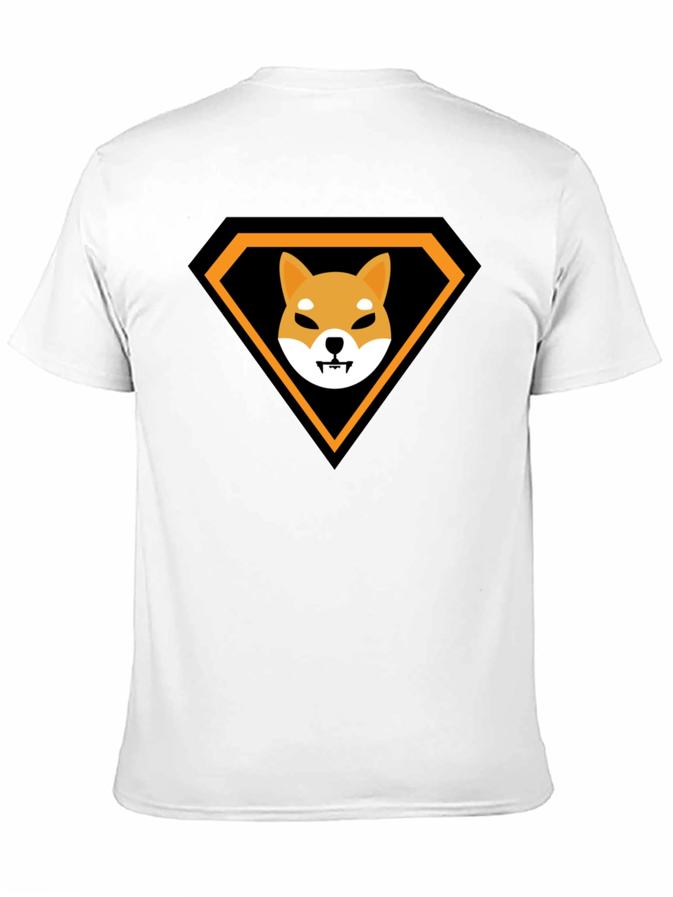 Shiba Inu Superhero Black T-Shirt