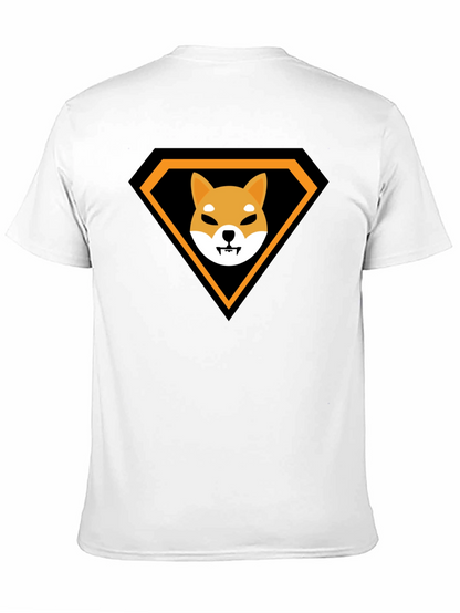 Shiba Inu Superhero Black T-Shirt