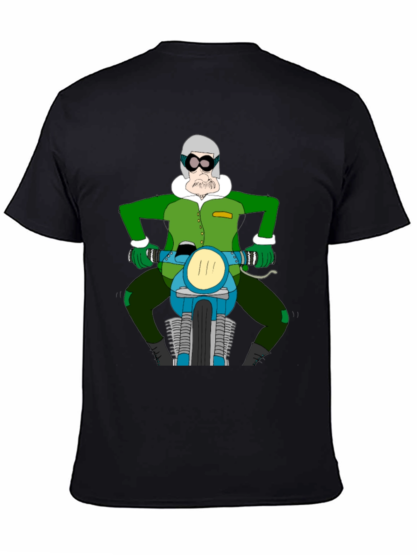Cartoon Biker T-Shirt - Quirky Design