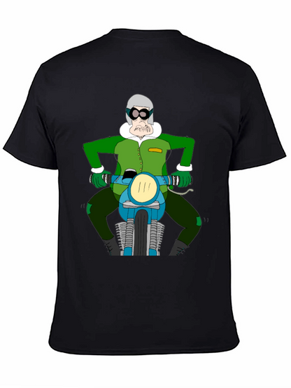 Cartoon Biker T-Shirt - Quirky Design