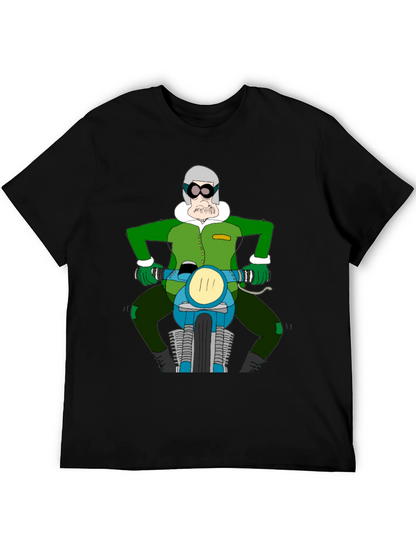 Cartoon Biker T-Shirt - Quirky Design