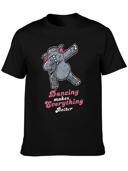 Dancing Elephant Graphic Tee - Makes Everything Better!