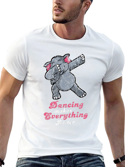 Dancing Elephant Graphic Tee - Makes Everything Better!