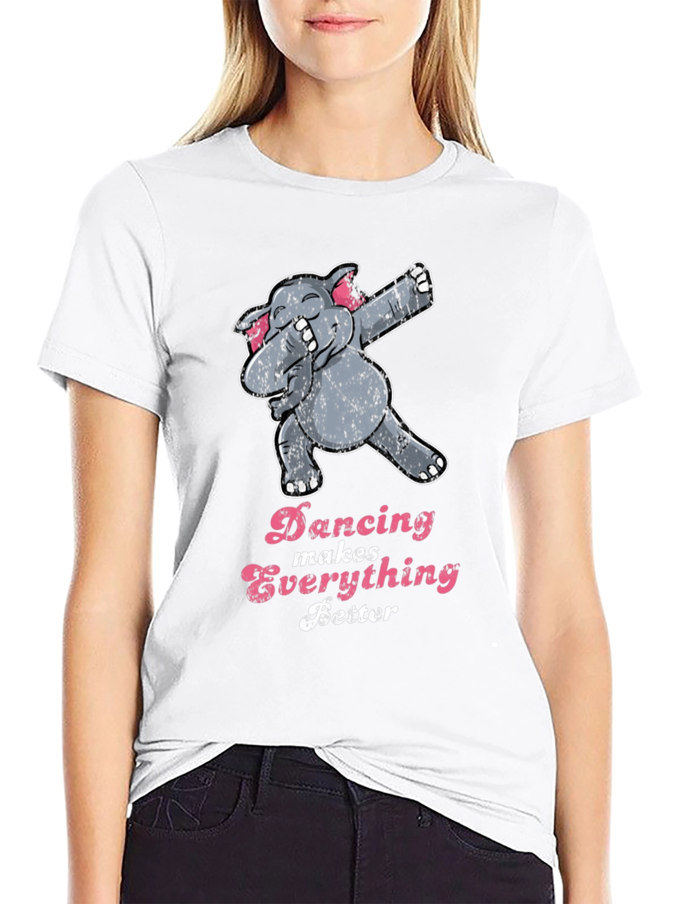 Dancing Elephant Graphic Tee - Makes Everything Better!