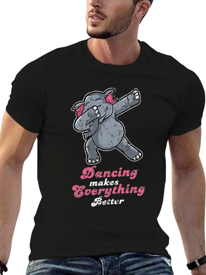 Dancing Elephant Graphic Tee - Makes Everything Better!