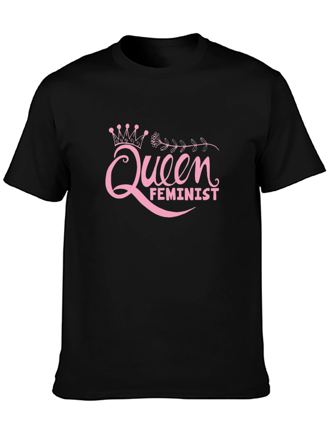 Queen Feminist Black T-Shirt