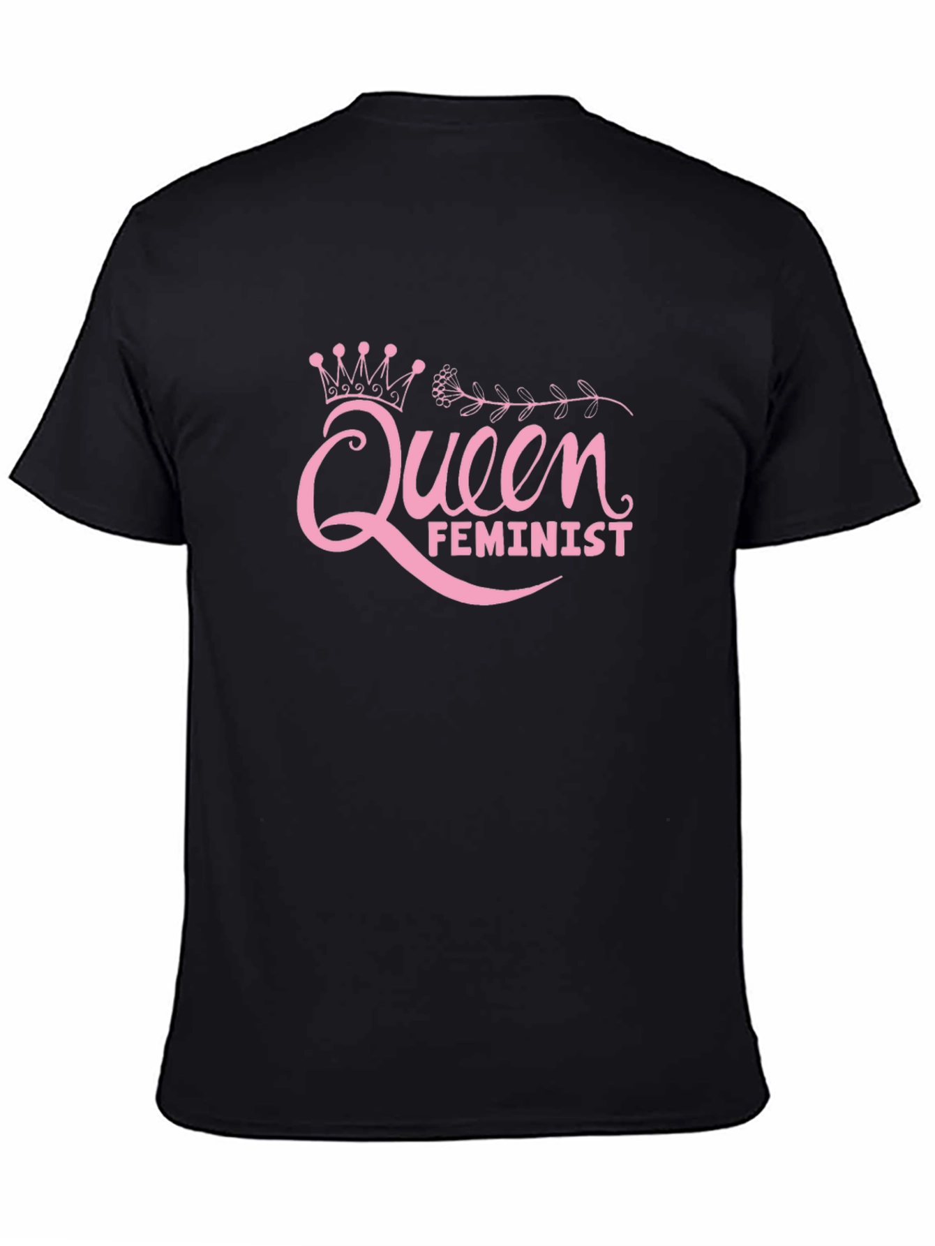 Queen Feminist Black T-Shirt