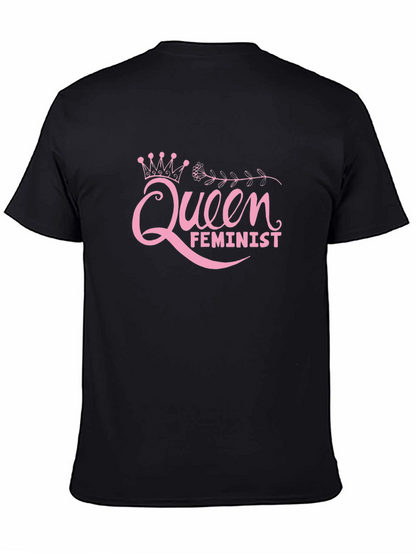Queen Feminist Black T-Shirt