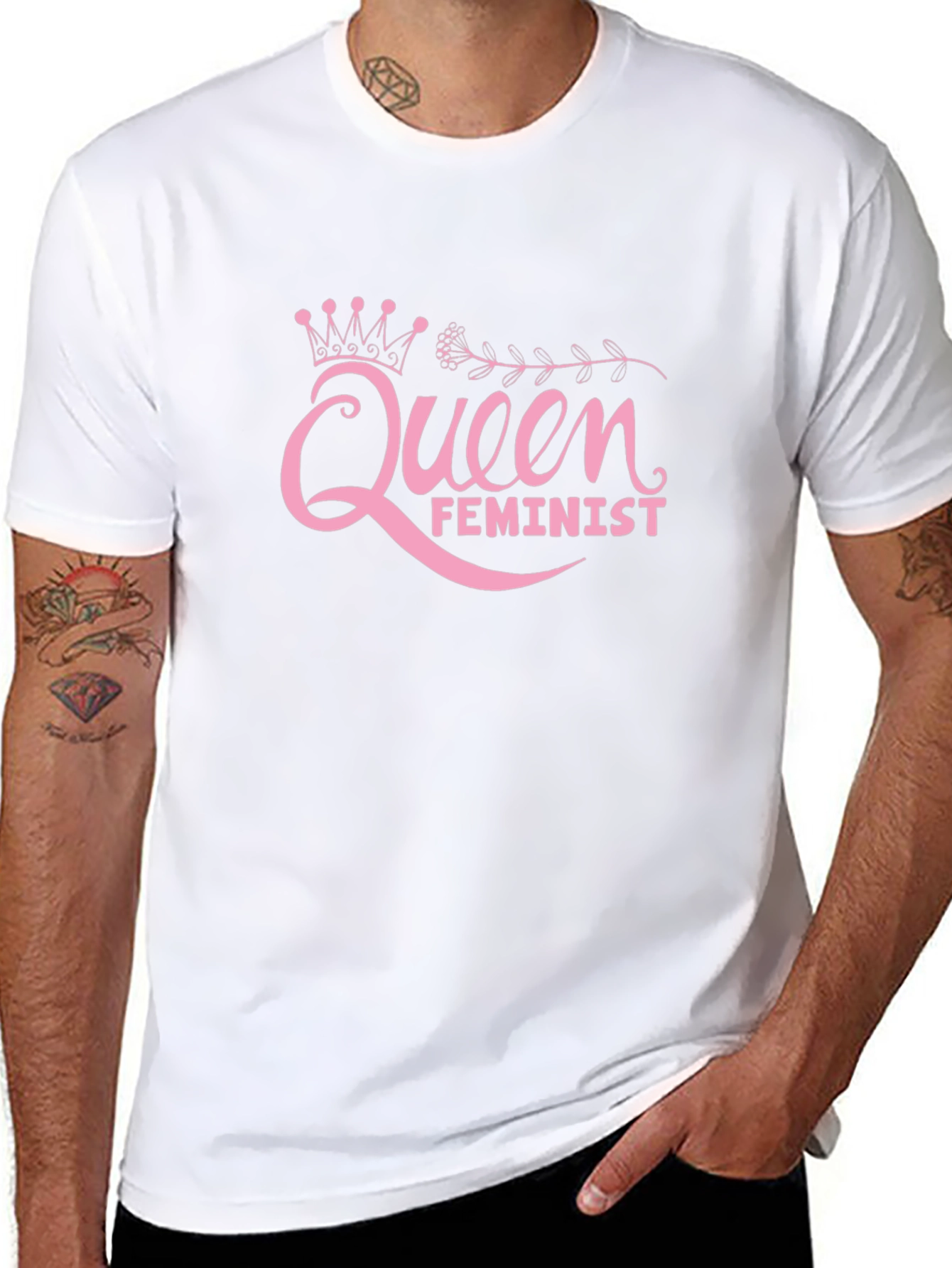 Queen Feminist Black T-Shirt
