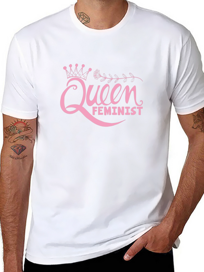 Queen Feminist Black T-Shirt