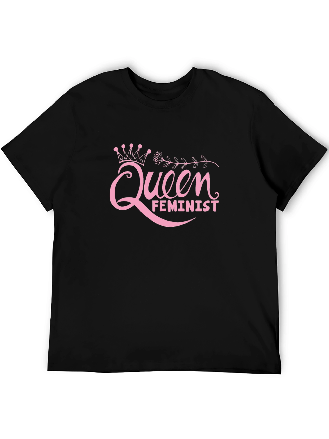 Queen Feminist Black T-Shirt