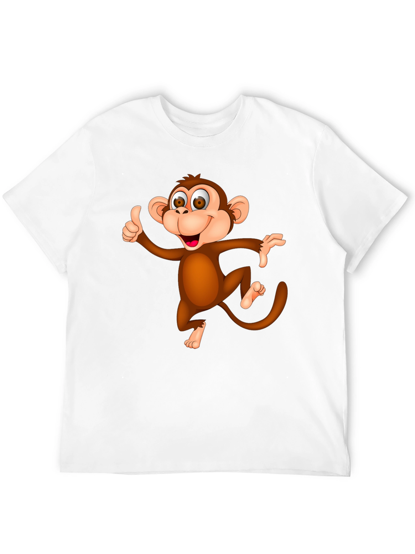 Funny Monkey Graphic T-Shirt - Black Casual Tee