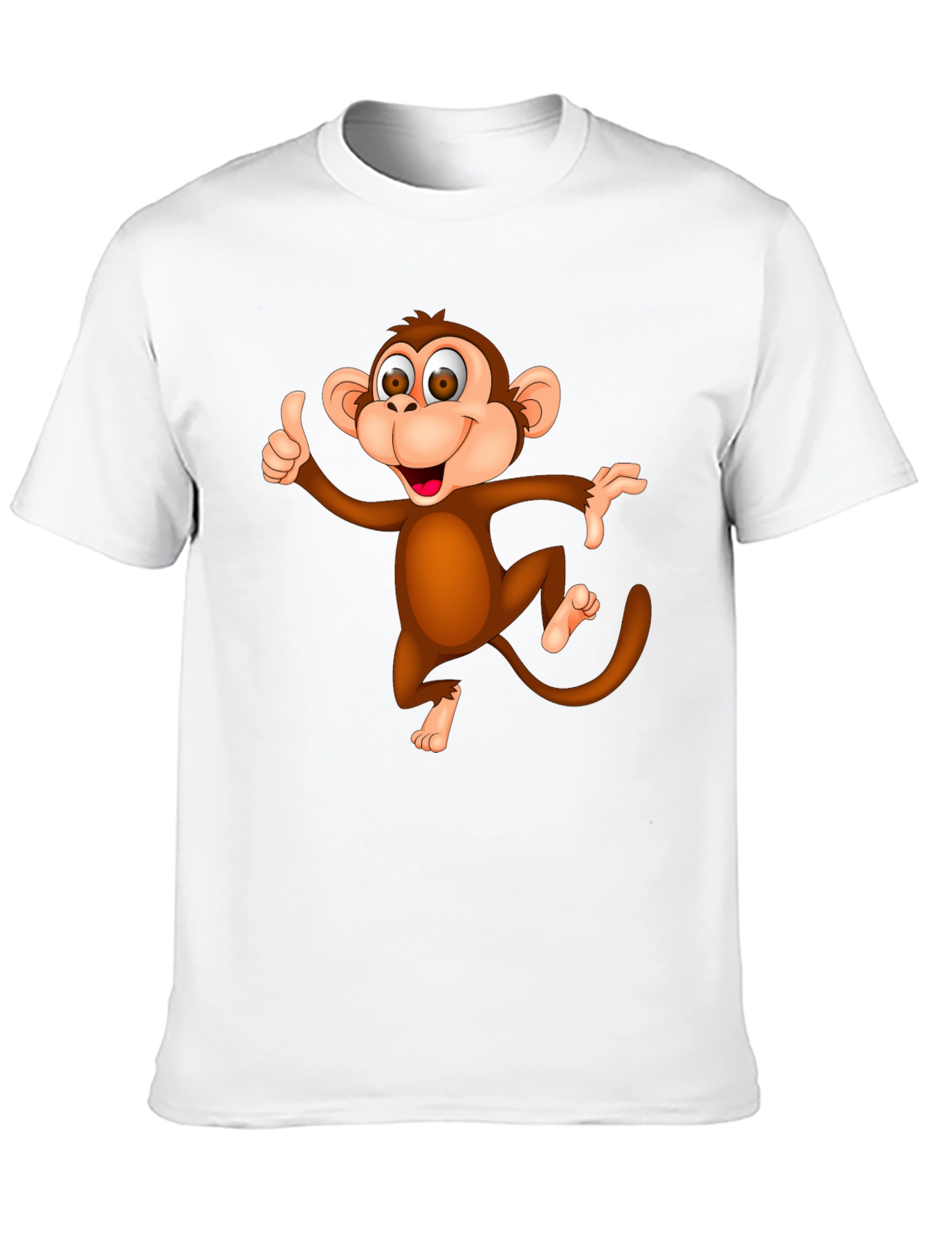 Funny Monkey Graphic T-Shirt - Black Casual Tee