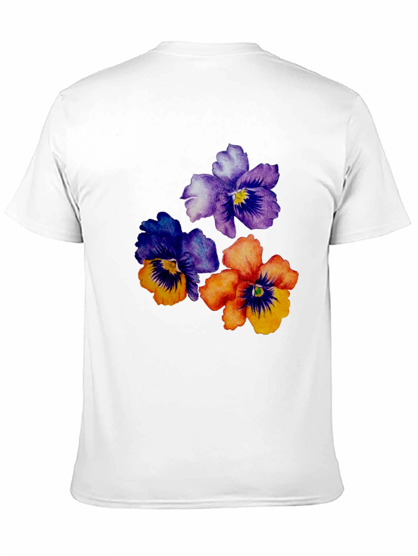 Floral Pansy Graphic Tee - Stylish Comfort