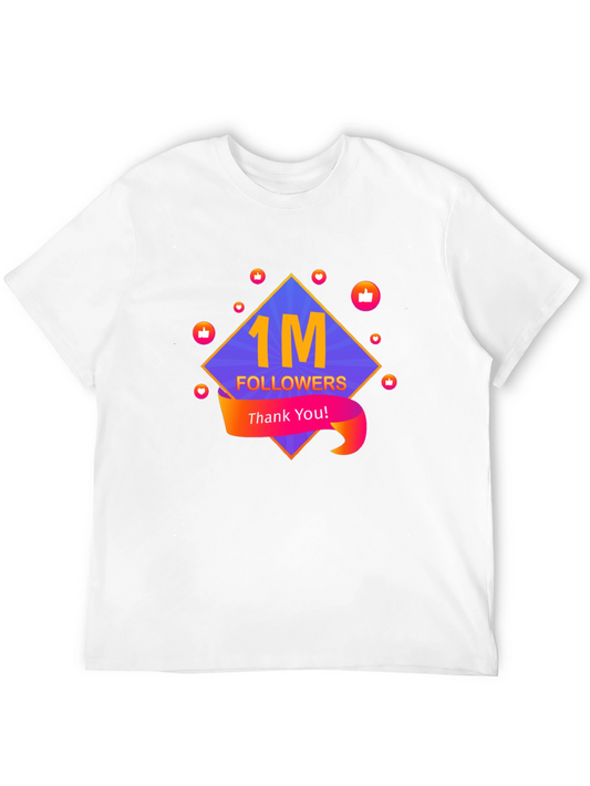 1M Followers Celebration T-Shirt - Thank You!
