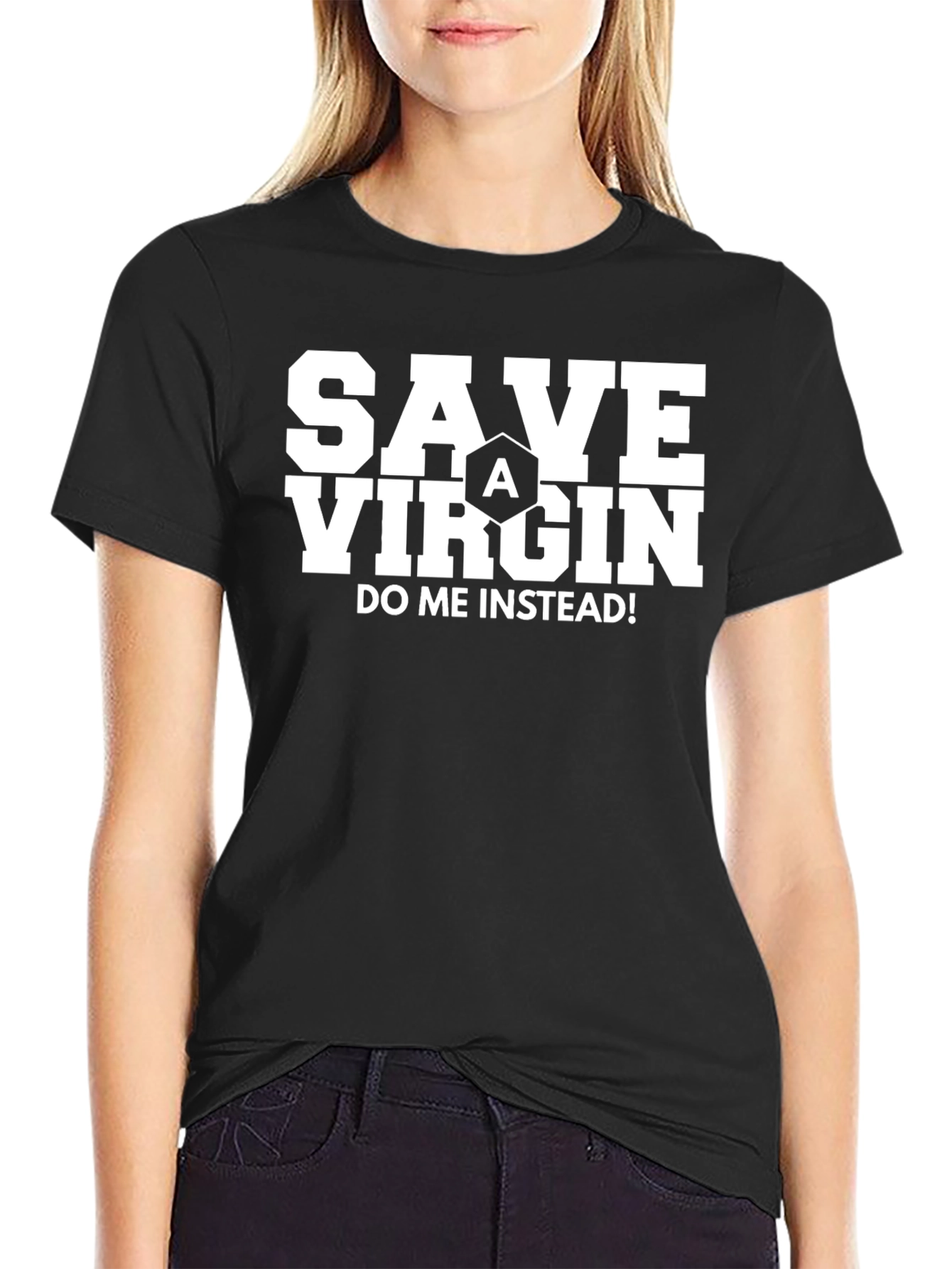 Save A Virgin T-Shirt - Funny Slogan Tee