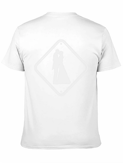 Wedding Ahead T-Shirt - Black Crew Neck Tee